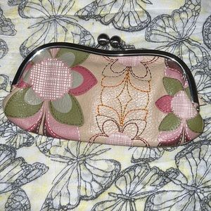 Fossil sunglasses cases with zipper pocket and card pocket inside
